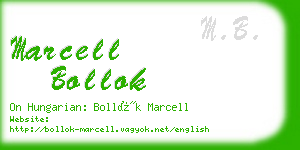 marcell bollok business card
